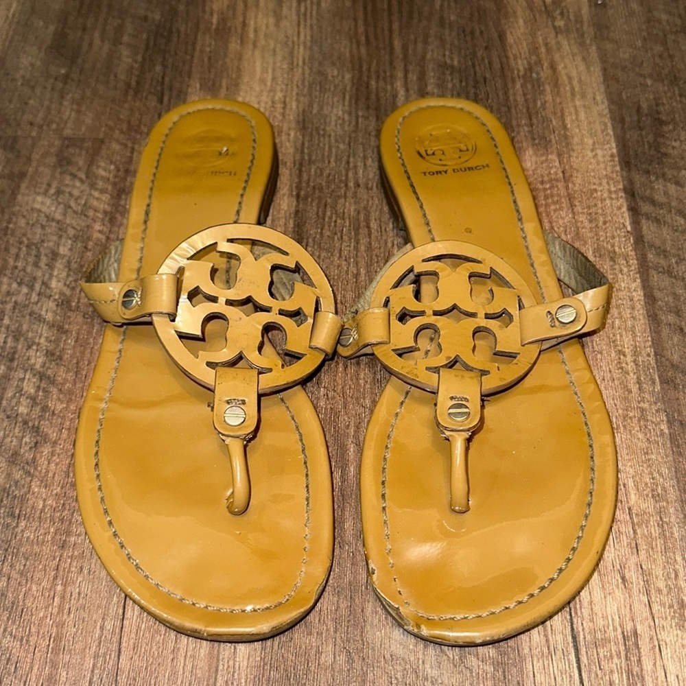 Tory Burch Tan Miller Sandals Size 10